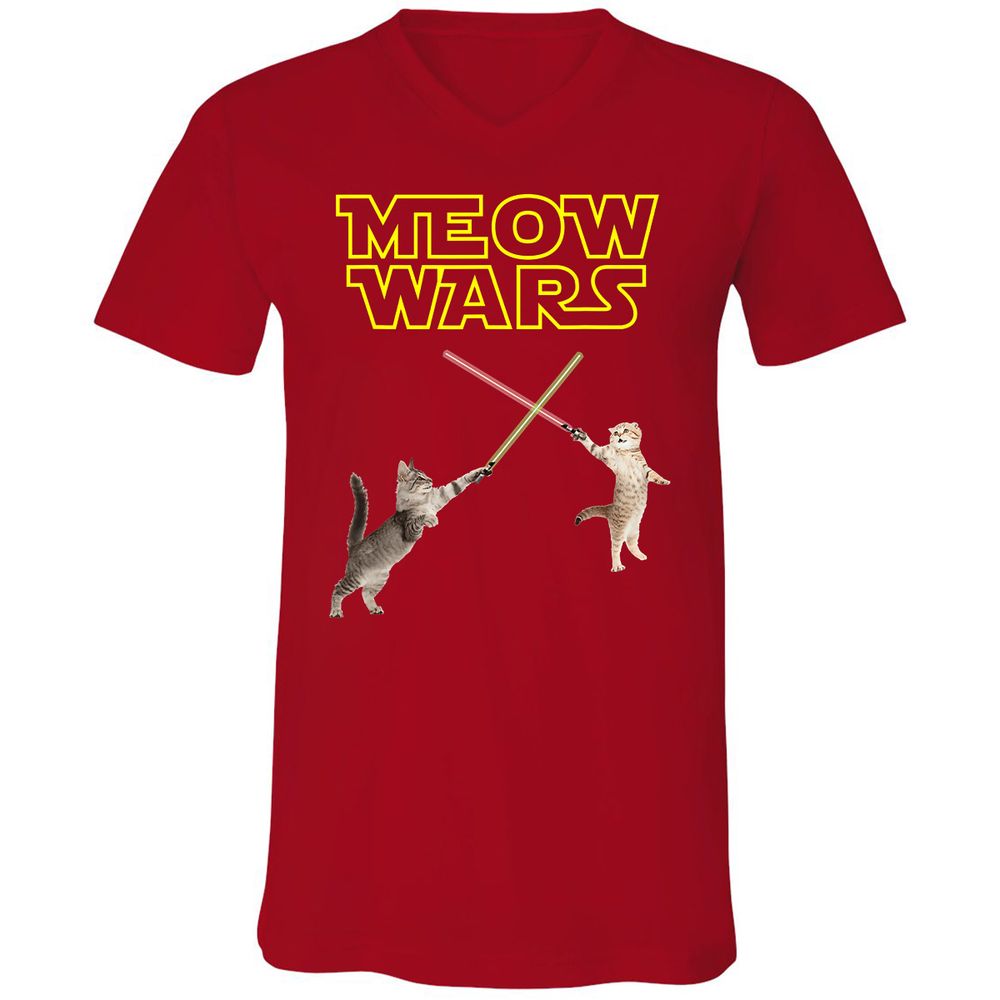 Unisex V-Neck T-Shirt - LFZZ339A - Red - 3