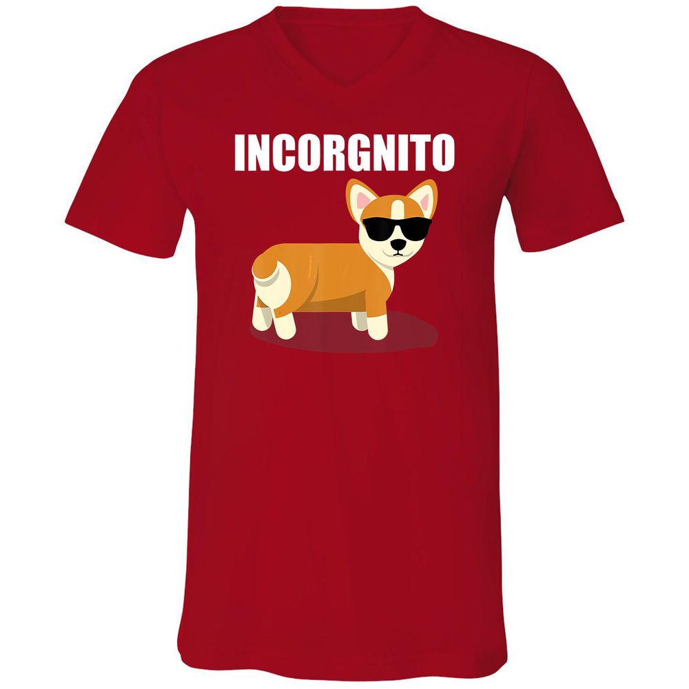 Unisex V-Neck T-Shirt - T2SNB3YT - Red - 3