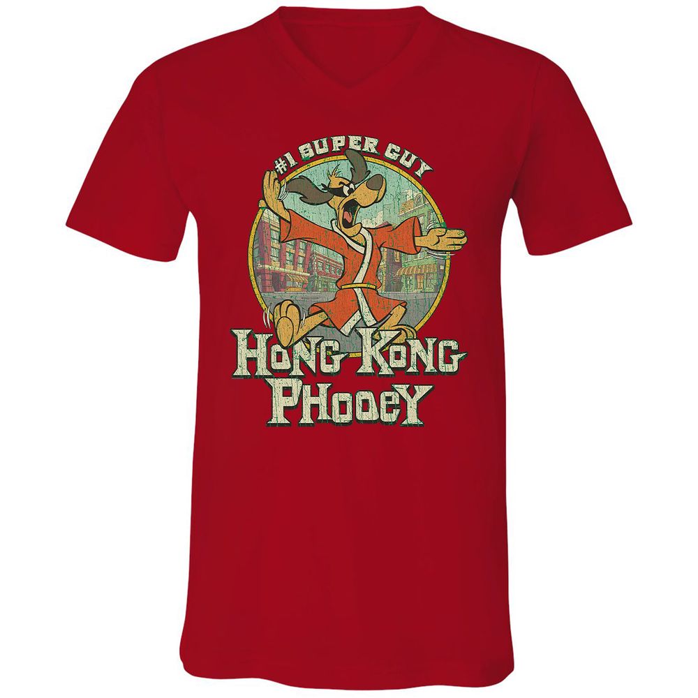 Unisex V-Neck T-Shirt - JEVKKG29 - Red - 3