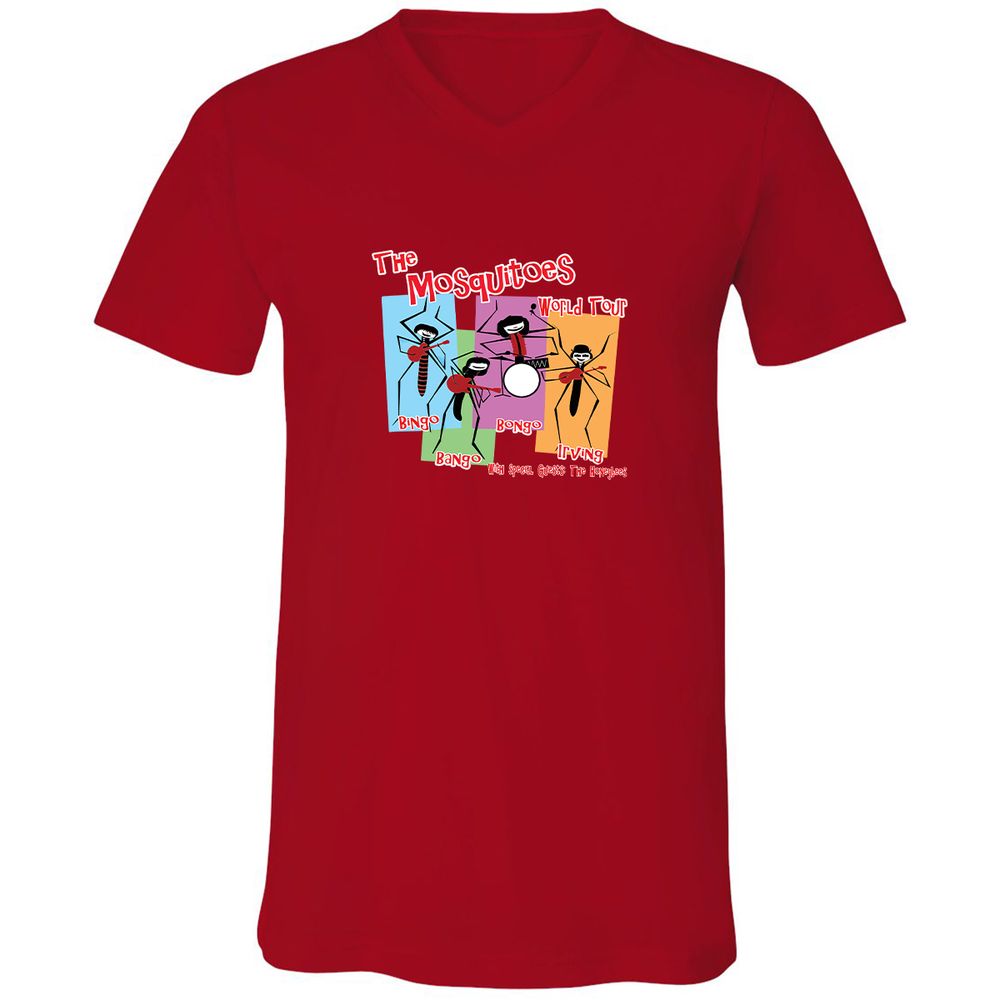 Unisex V-Neck T-Shirt - 3BVY6MVV - Red - 3