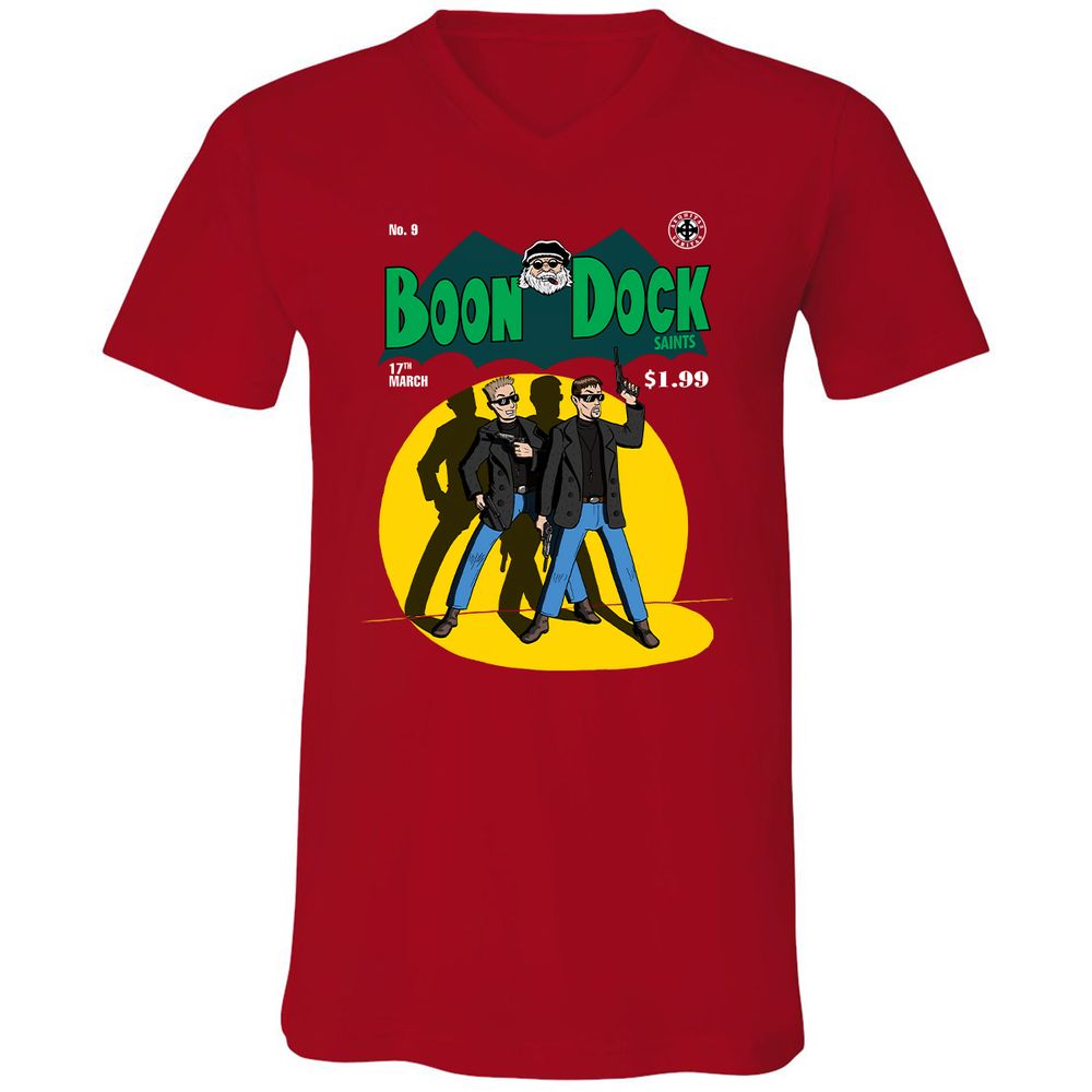 Unisex V-Neck T-Shirt - N6PHKSTJ - Red - 3