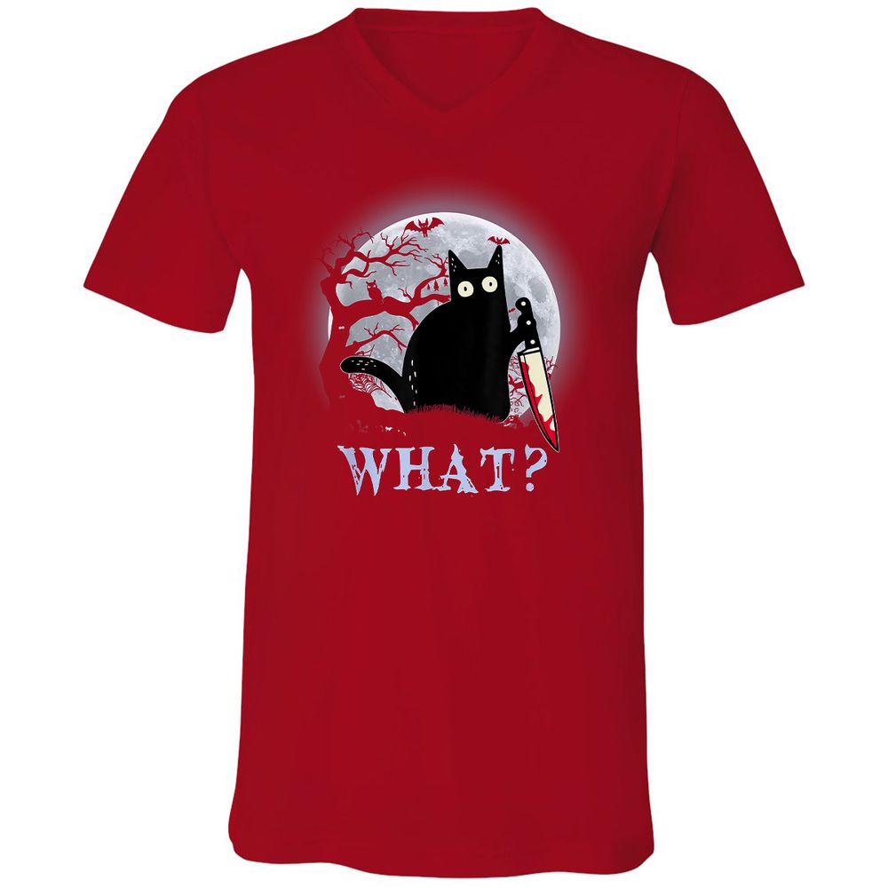 Unisex V-Neck T-Shirt - TD2868K7 - Red - 3