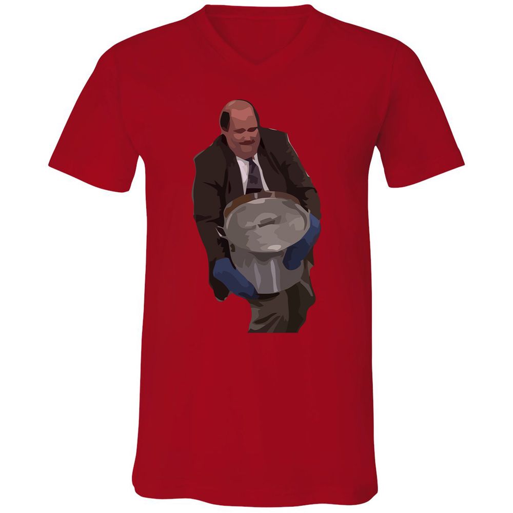 Unisex V-Neck T-Shirt - DMTYG66T - Red - 3