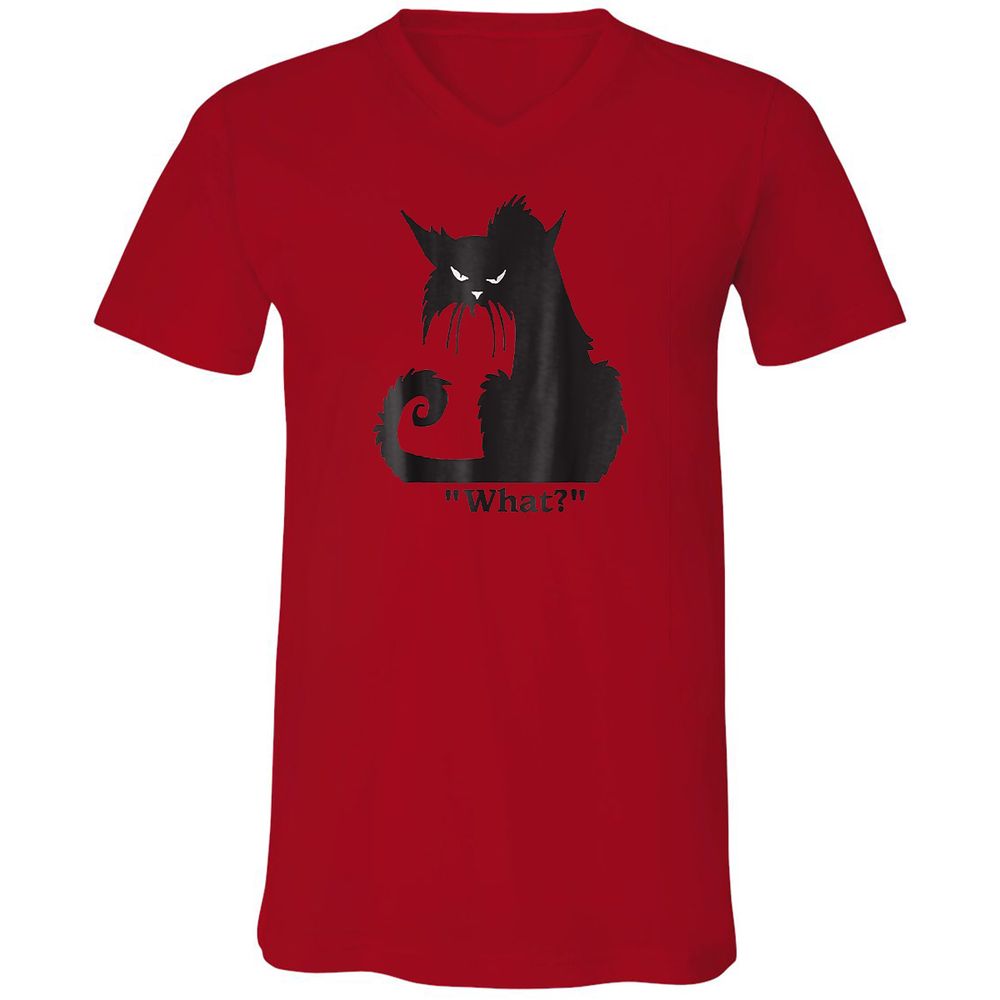 Unisex V-Neck T-Shirt - KK4B7PCS - Red - 3