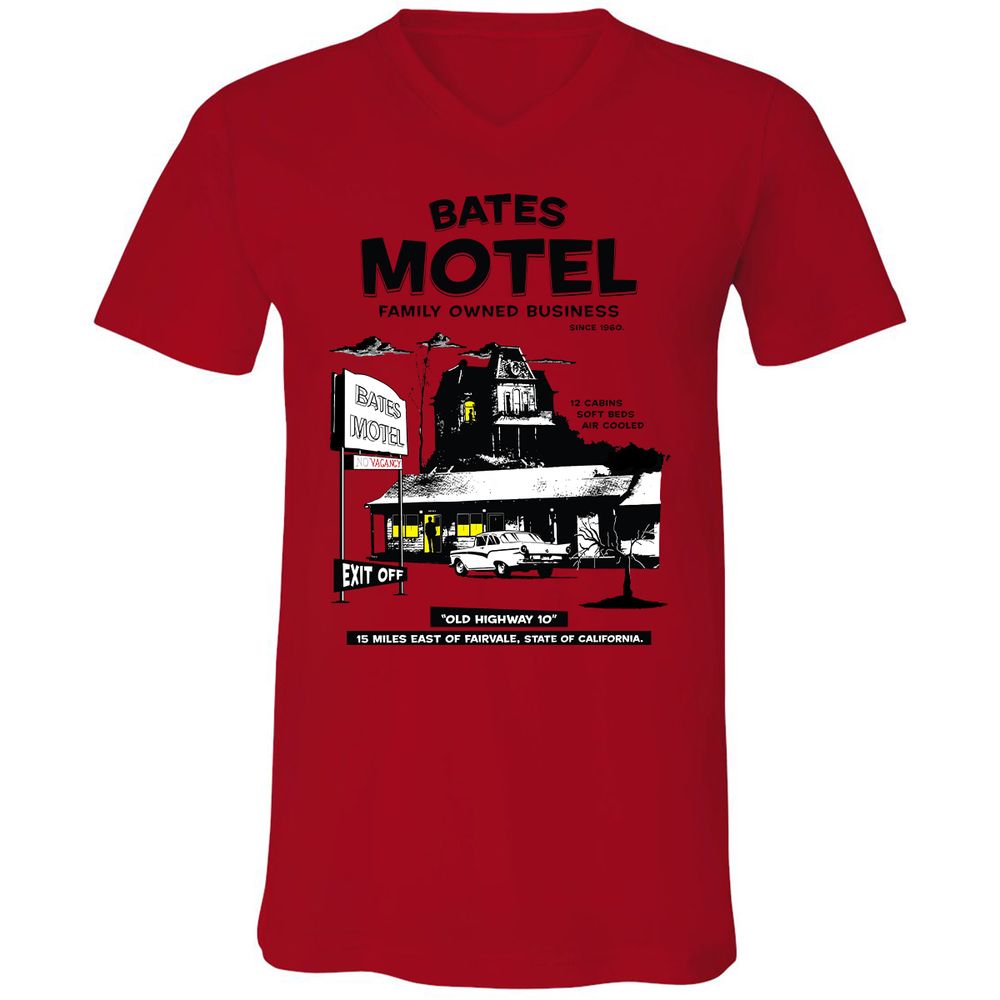 Unisex V-Neck T-Shirt - 4SB3V3FD - Red - 3