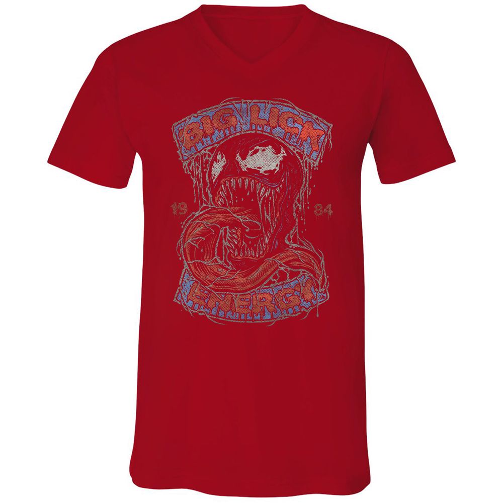 Unisex V-Neck T-Shirt - JACVDJXU - Red - 3