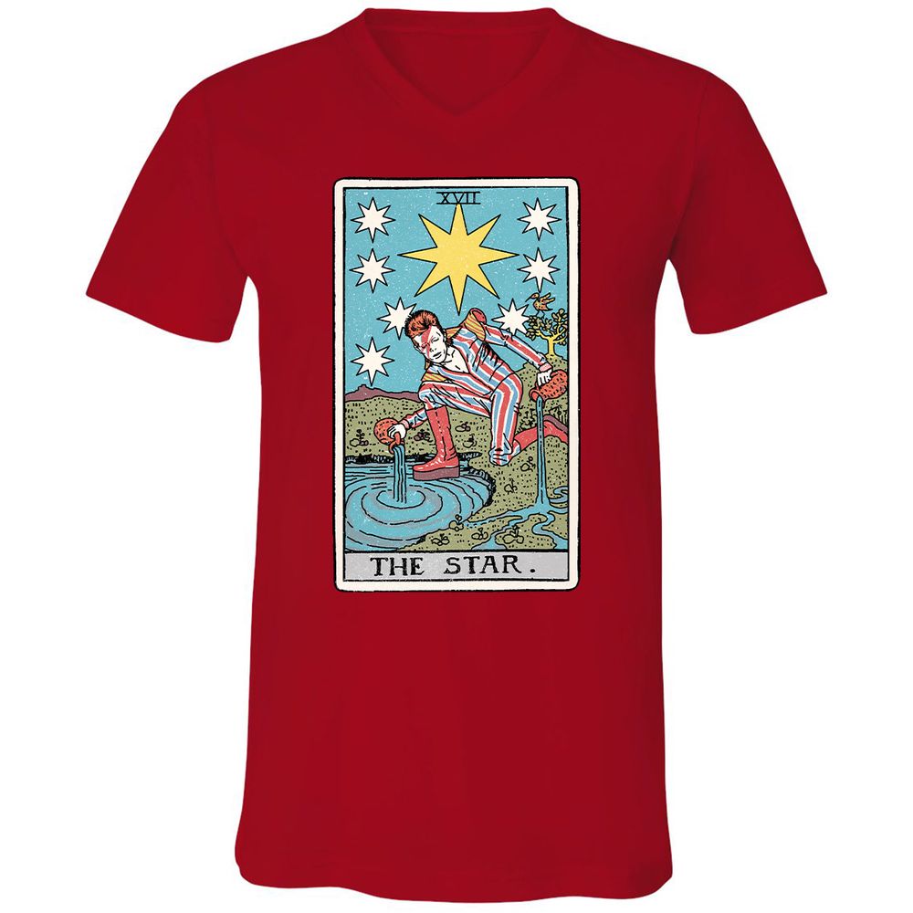 Unisex V-Neck T-Shirt - S8BLAS6E - Red - 3