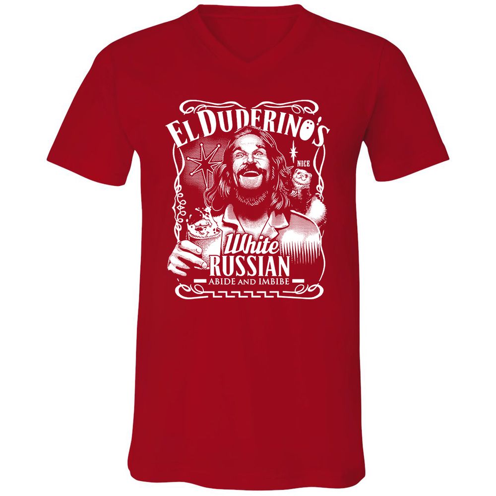 Unisex V-Neck T-Shirt - N6GJN2GX - Red - 3
