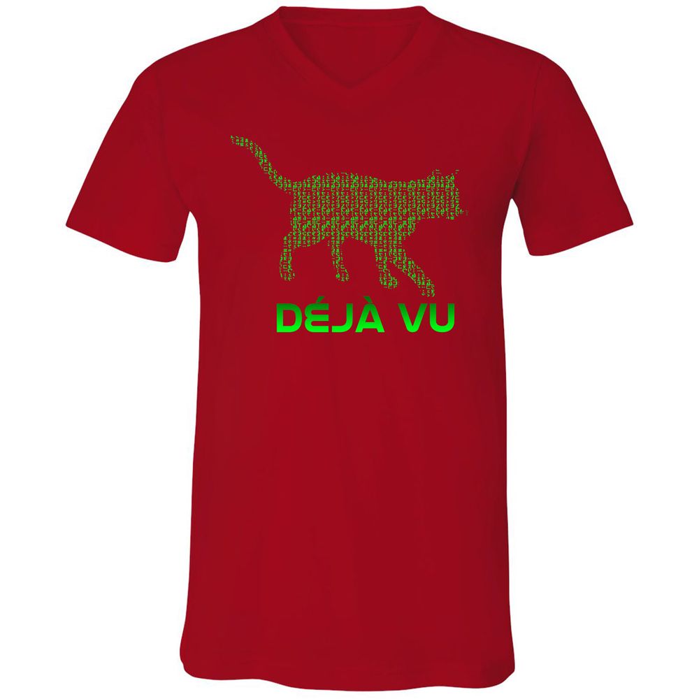 Unisex V-Neck T-Shirt - TF73KLPN - Red - 3