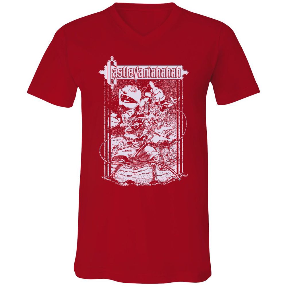 Unisex V-Neck T-Shirt - UL187RWZ - Red - 3
