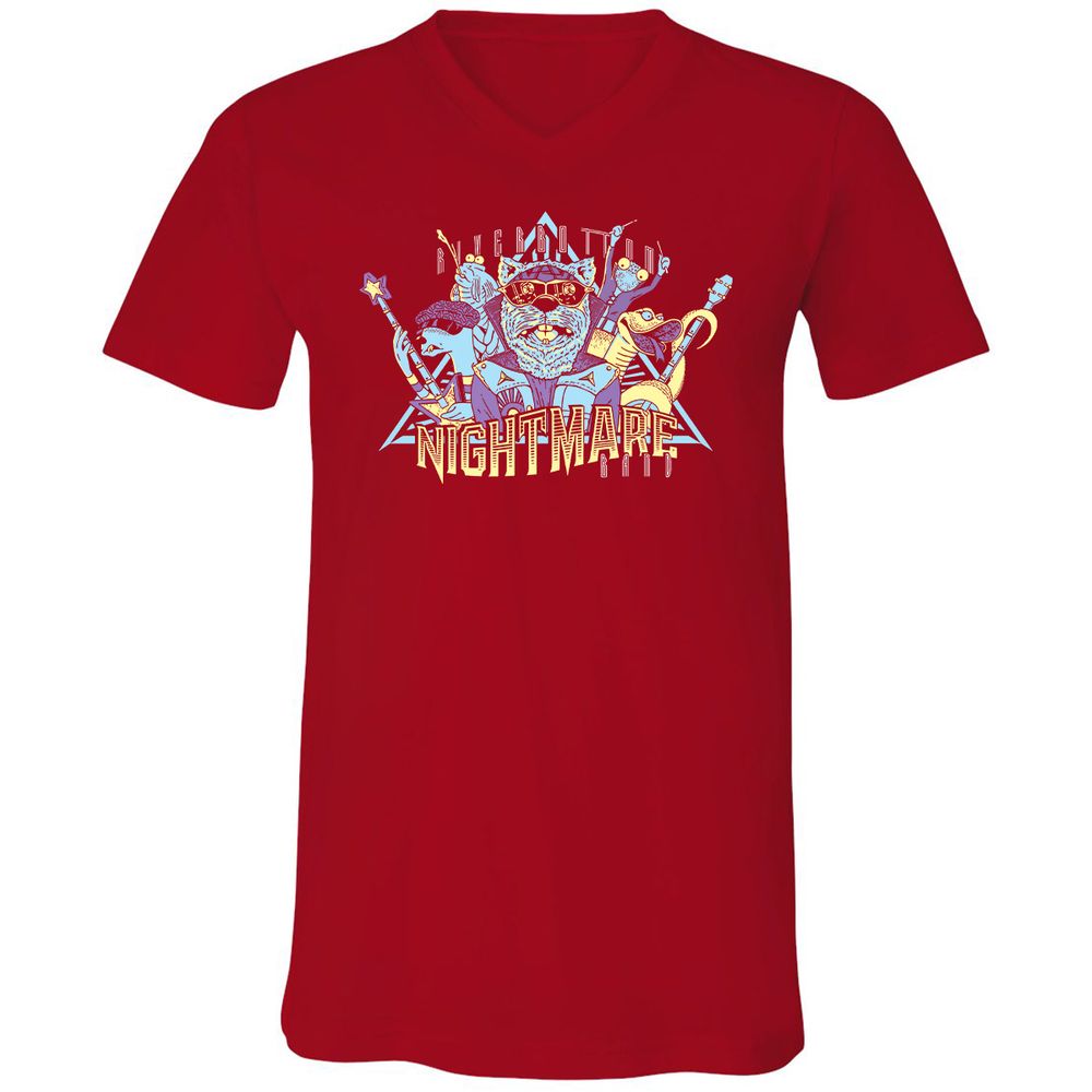 Unisex V-Neck T-Shirt - 3NJR17NU - Red - 3