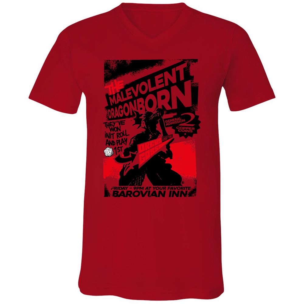 Unisex V-Neck T-Shirt - EXTQEXUG - Red - 3