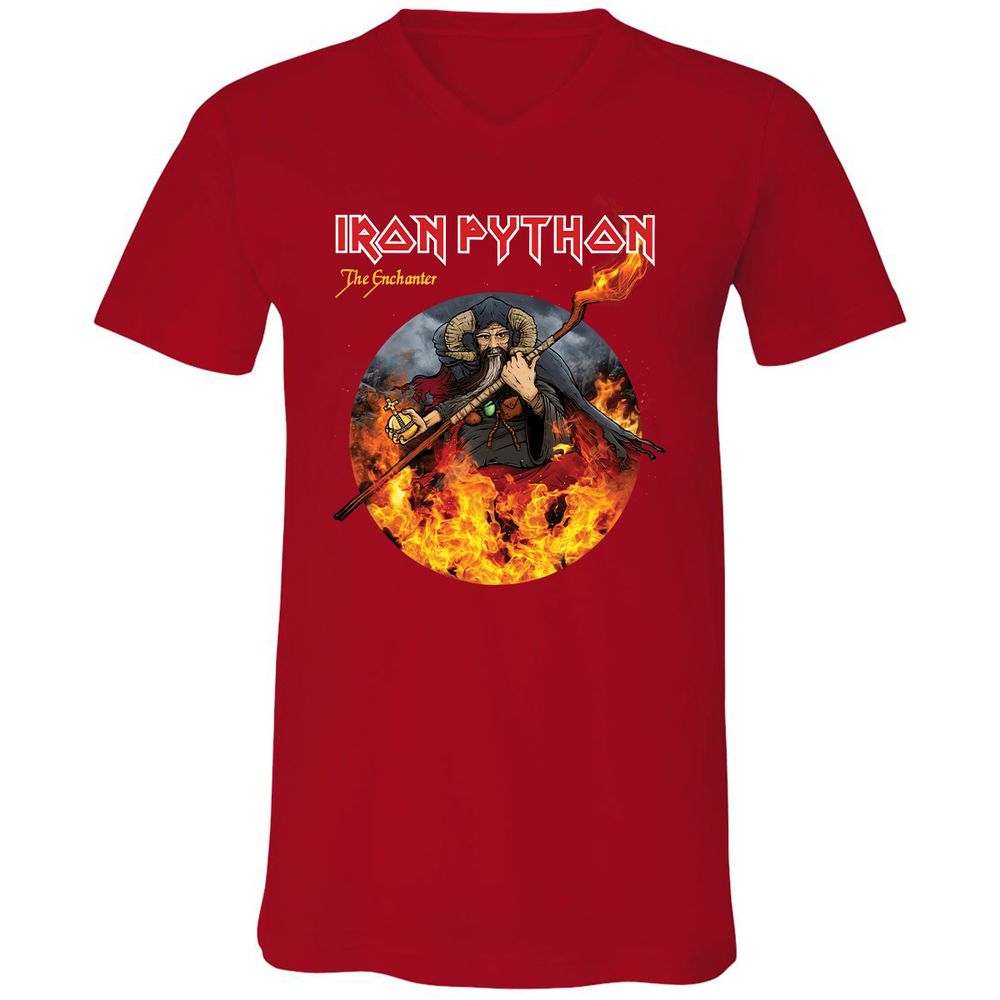 Unisex V-Neck T-Shirt - 2J3RTF5V - Red - 3