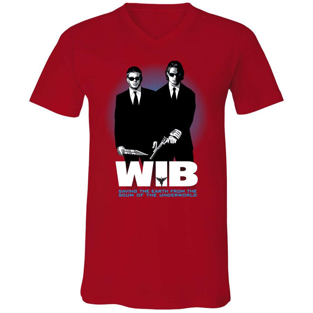Unisex V-Neck T-Shirt - S97MDDT4 - Red - 3