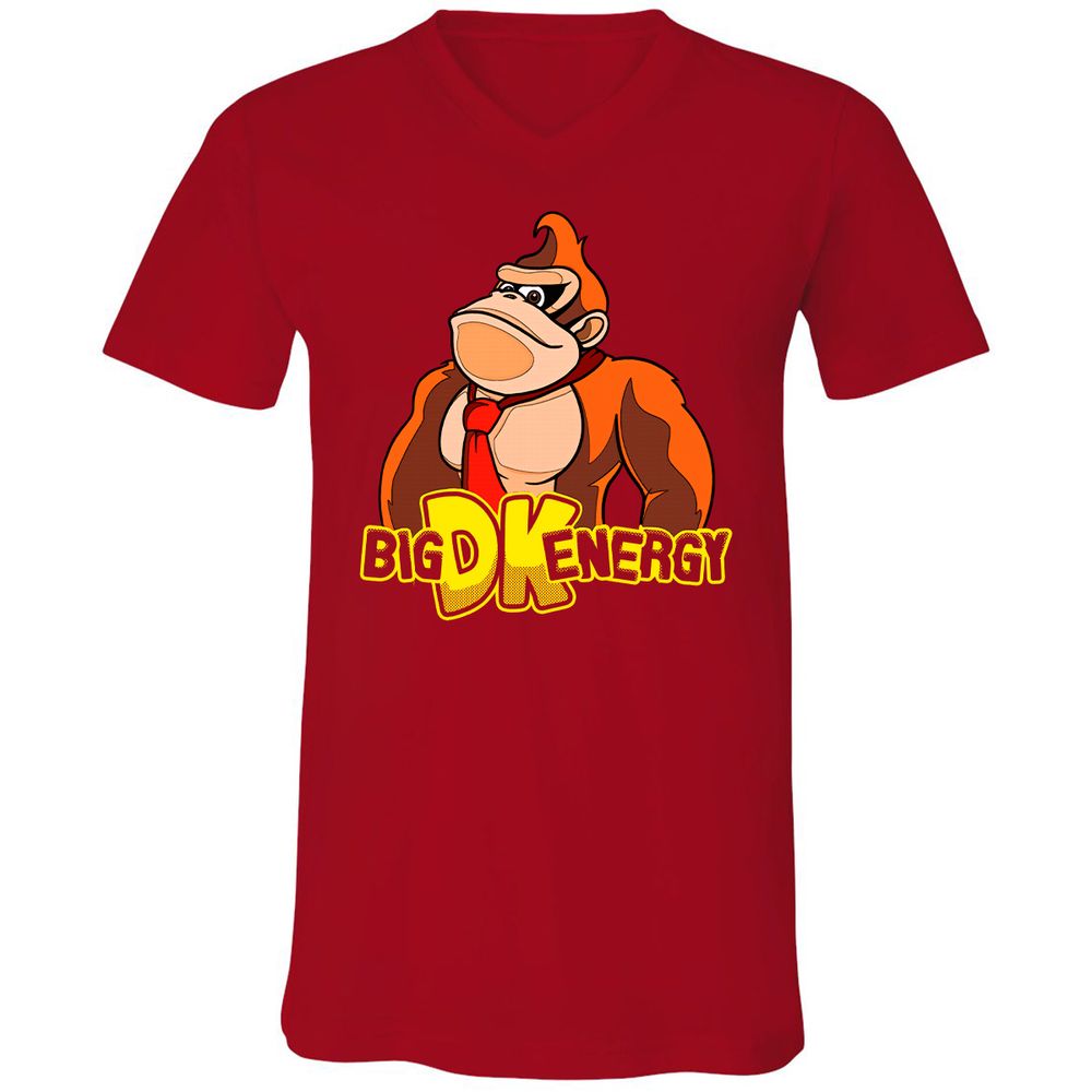 Unisex V-Neck T-Shirt - 951BG873 - Red - 3
