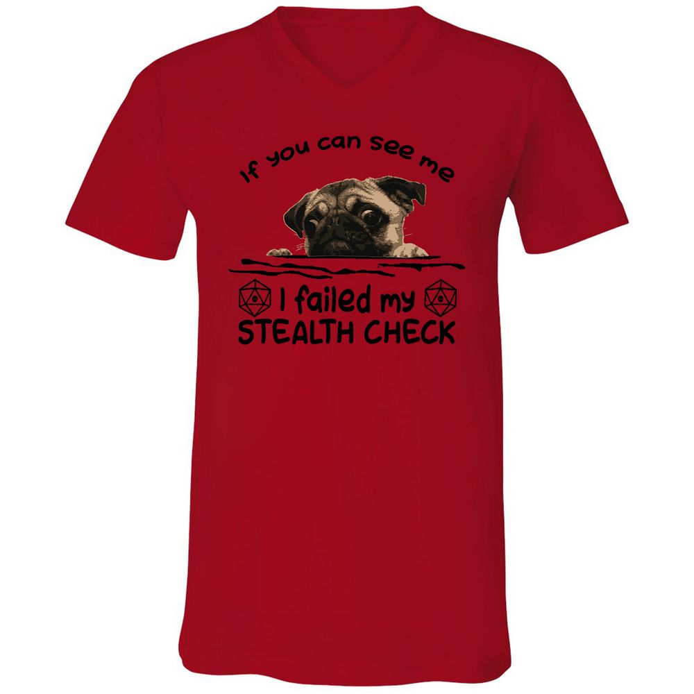 Unisex V-Neck T-Shirt - ED6745N5 - Red - 3