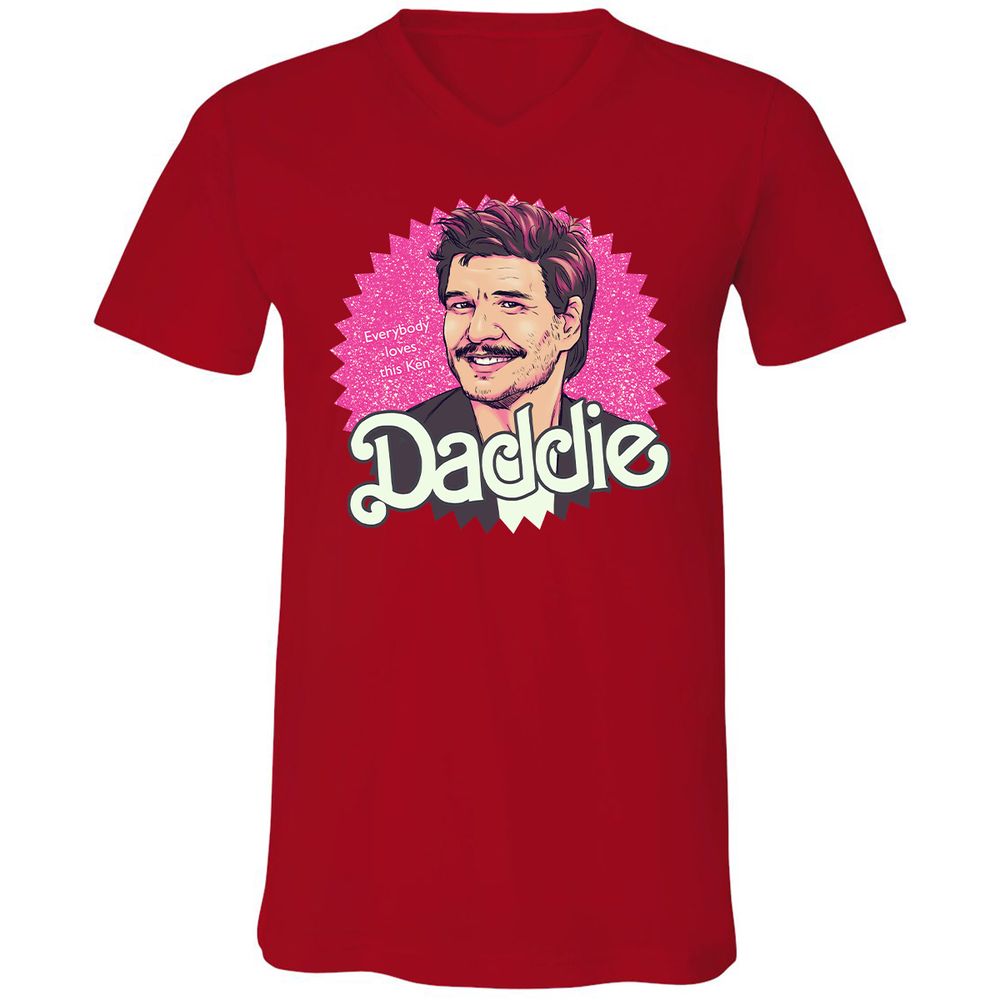 Unisex V-Neck T-Shirt - MCEWRUCV - Red - 3