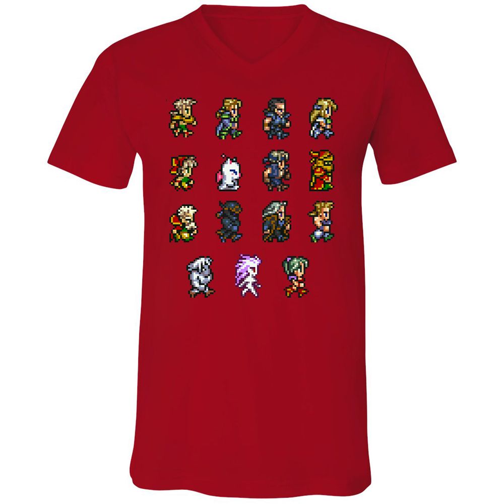 Unisex V-Neck T-Shirt - GWHGG4S7 - Red - 3