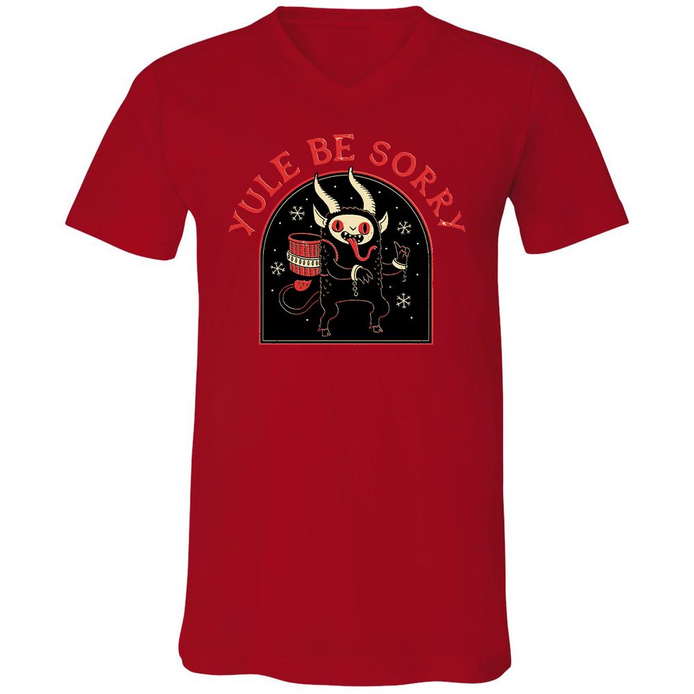Unisex V-Neck T-Shirt - AU6GV39A - Red - 3