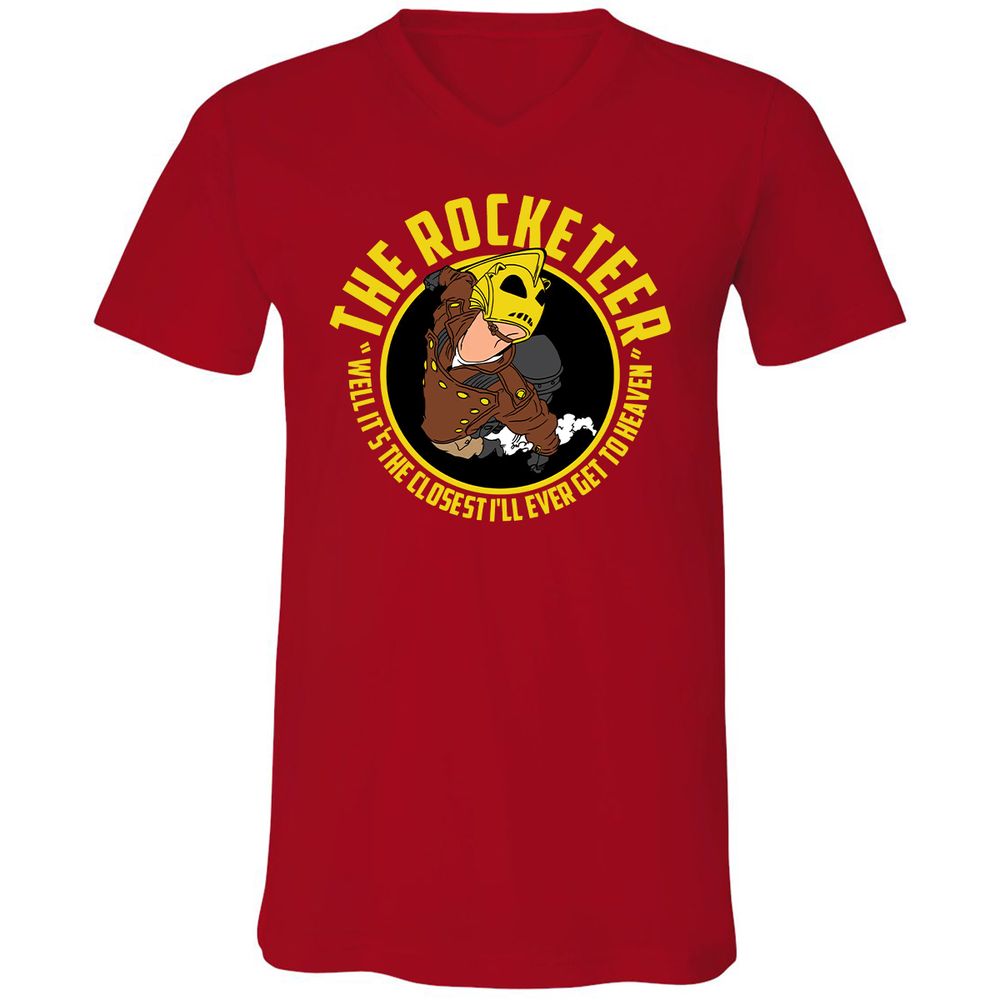 Unisex V-Neck T-Shirt - BMMABNLX - Red - 3