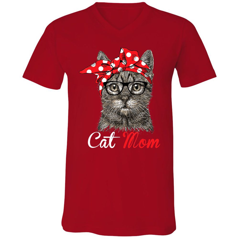 Unisex V-Neck T-Shirt - S22XK3S3 - Red - 3