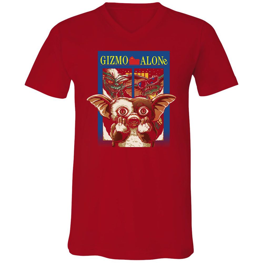 Unisex V-Neck T-Shirt - YUPVCW1G - Red - 3