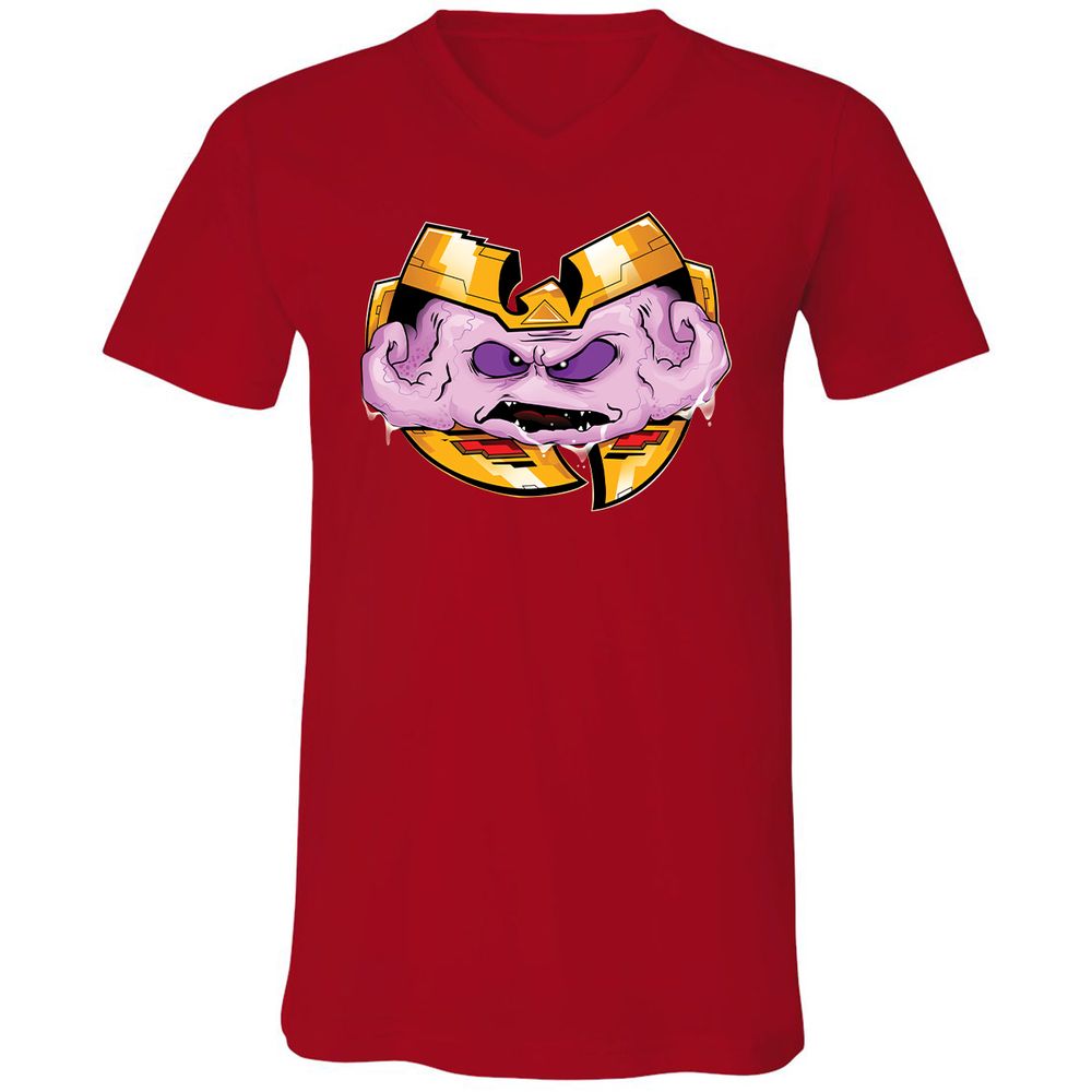 Unisex V-Neck T-Shirt - JXWFNFY1 - Red - 3