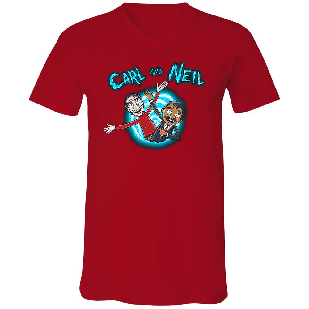 Unisex V-Neck T-Shirt - 6GF2NGBS - Red - 3