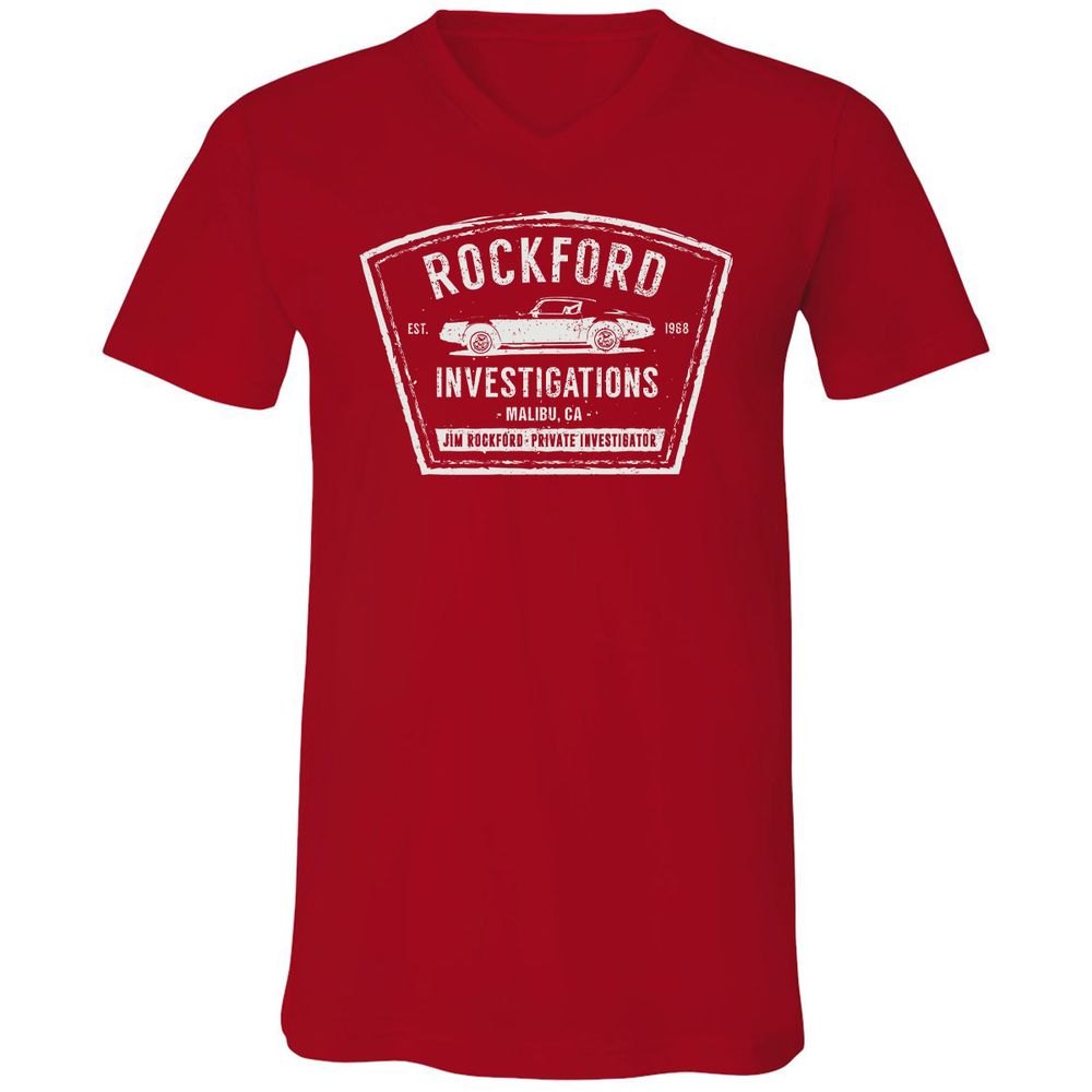 Unisex V-Neck T-Shirt - 7N4H7ENE - Red - 3