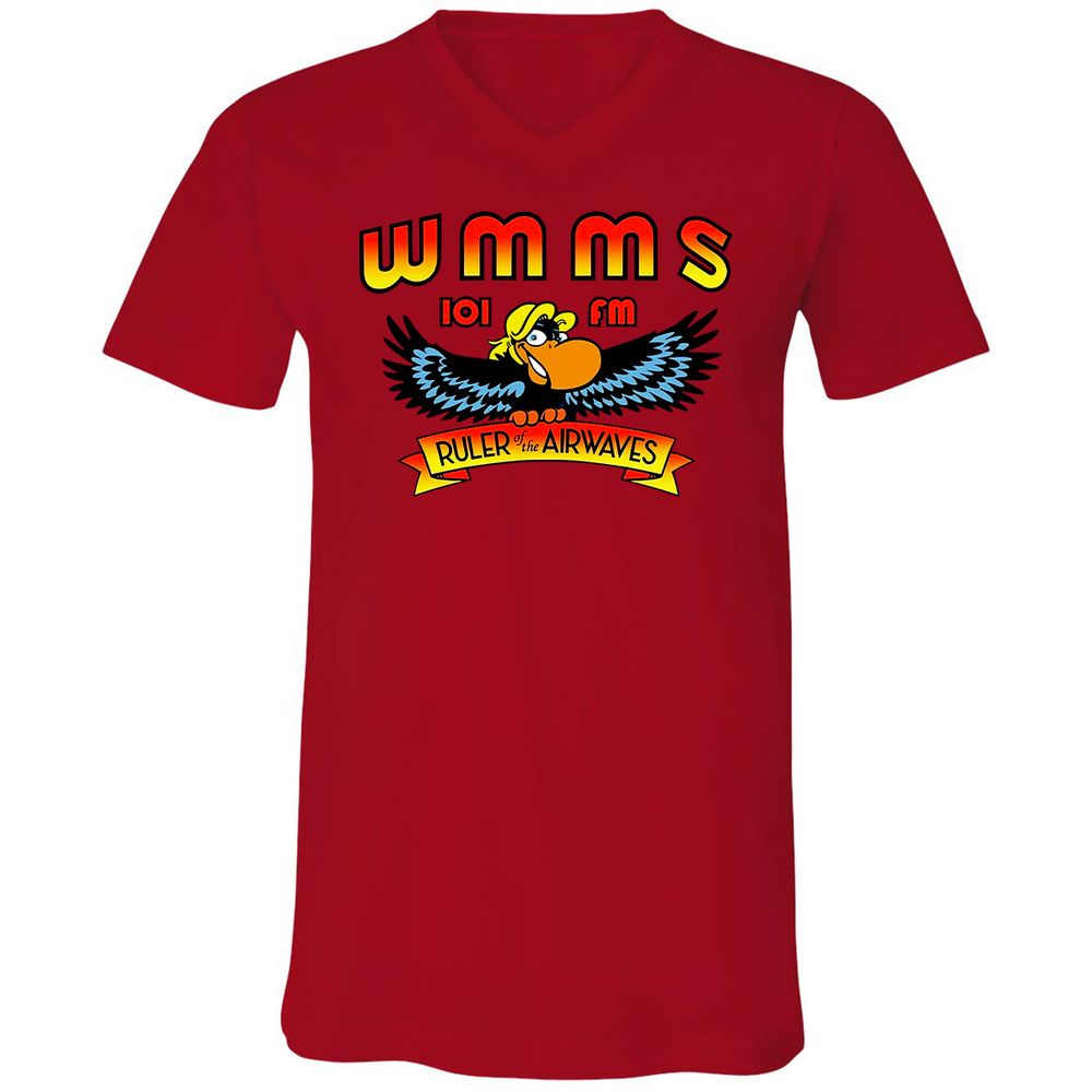 Unisex V-Neck T-Shirt - 8TV2HX64 - Red - 3