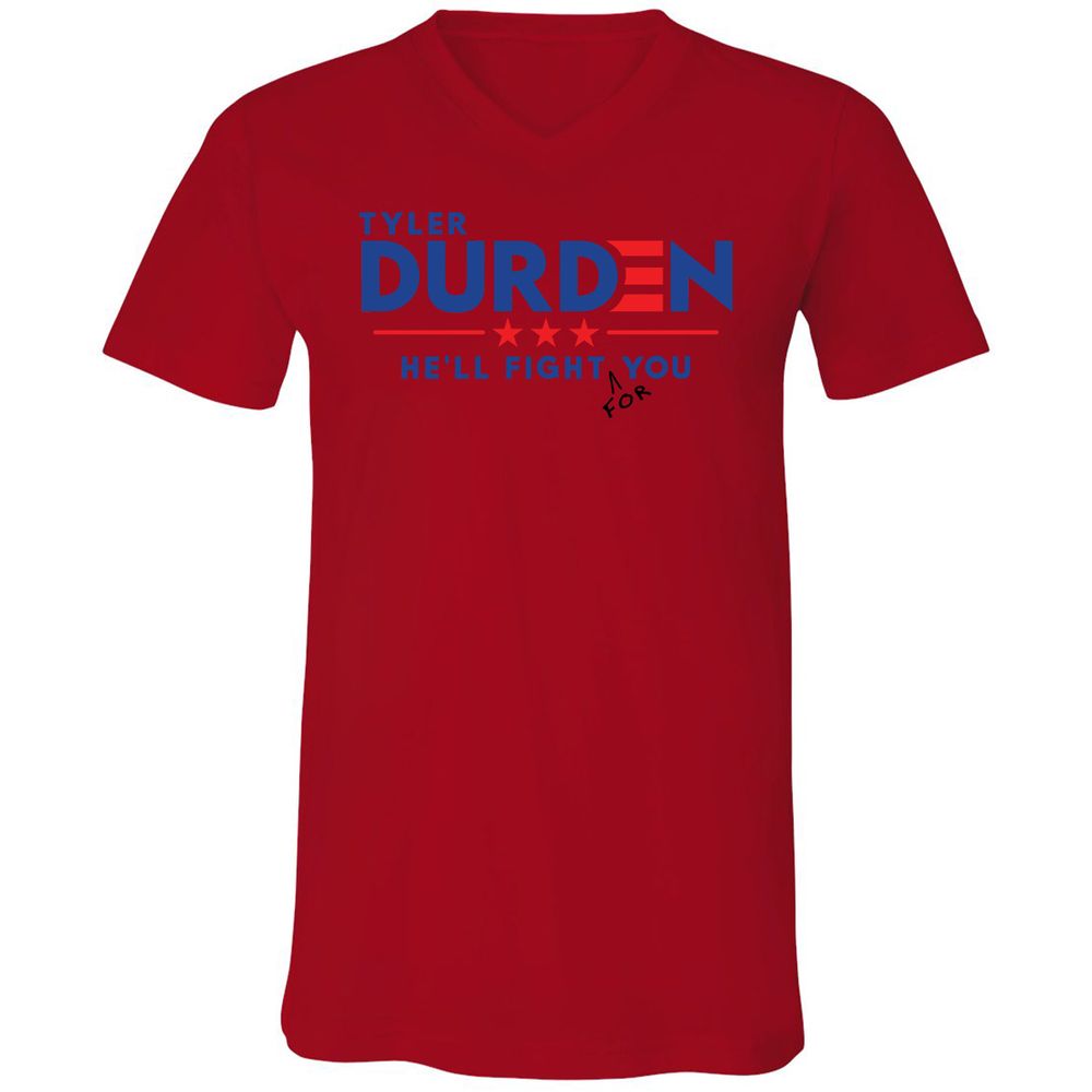 Unisex V-Neck T-Shirt - H411PVEZ - Red - 3