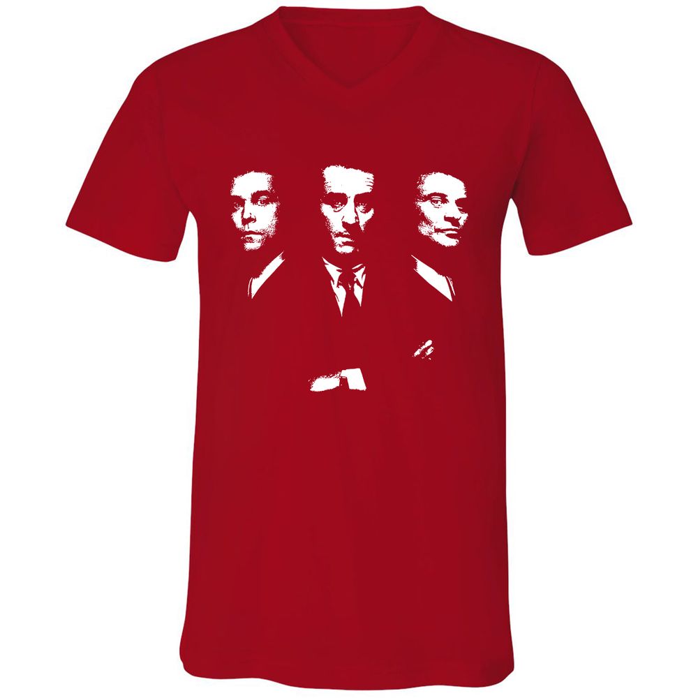 Unisex V-Neck T-Shirt - R2CABGAG - Red - 3
