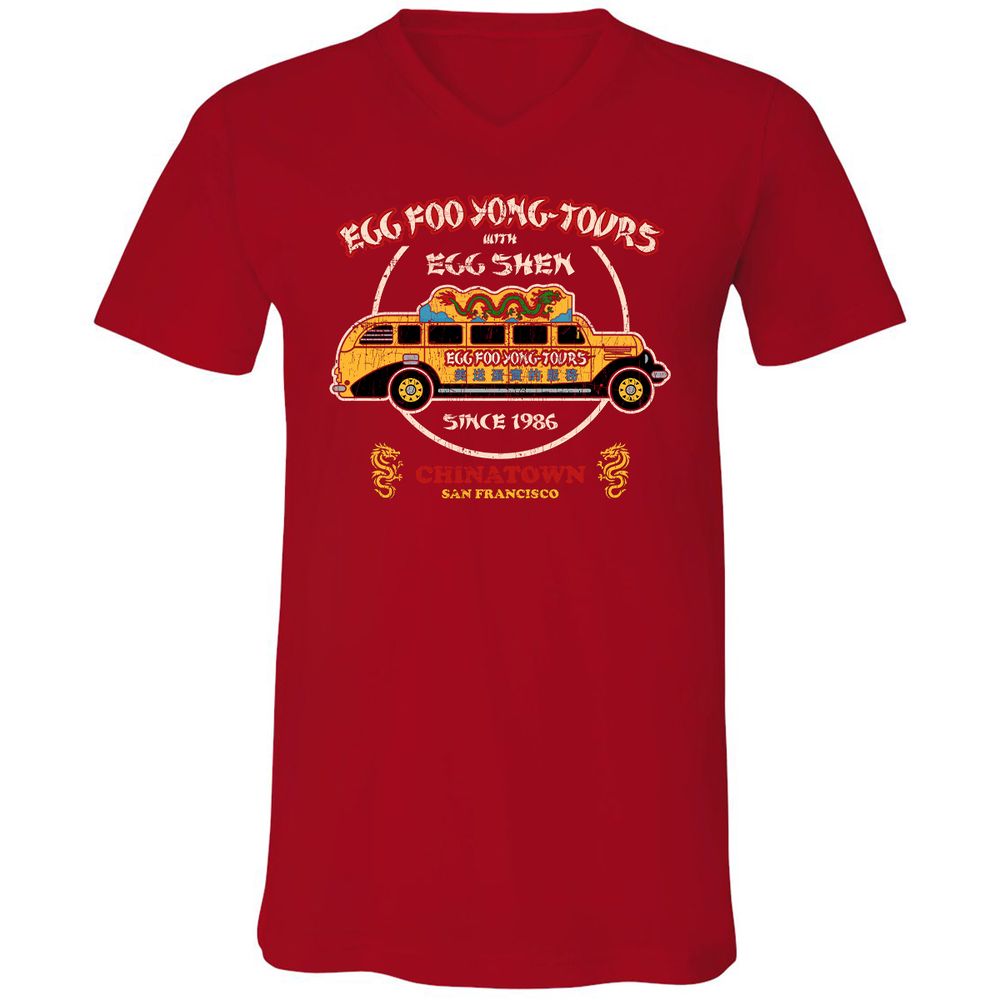 Unisex V-Neck T-Shirt - RTMN27JB - Red - 3