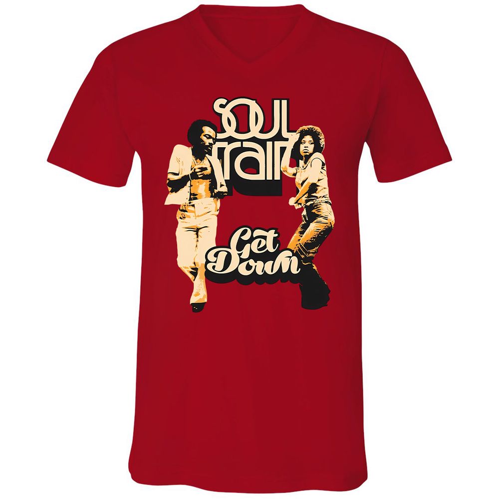 Unisex V-Neck T-Shirt - WBGZV889 - Red - 3