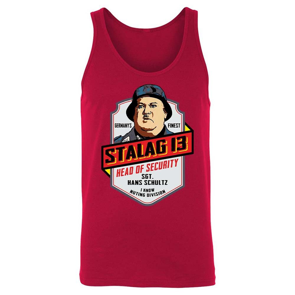 Unisex Jersey Tank - W8ZAVYUF - Red - 3