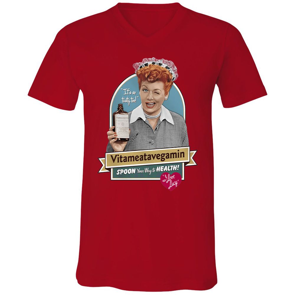 Unisex V-Neck T-Shirt - 2GAG99S8 - Red - 3