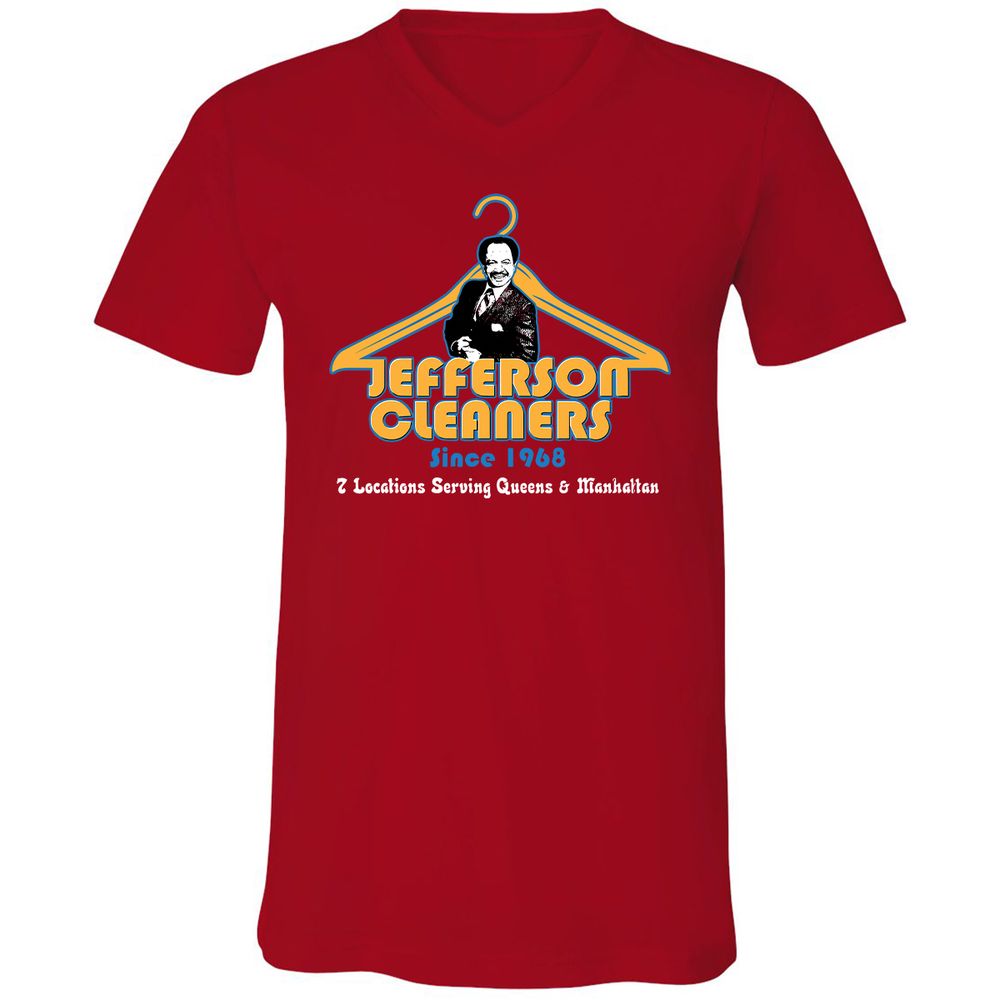 Unisex V-Neck T-Shirt - 49159RS6 - Red - 3