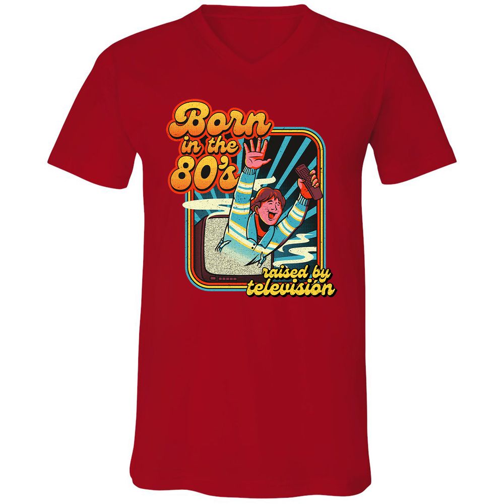 Unisex V-Neck T-Shirt - FSB24GAW - Red - 3