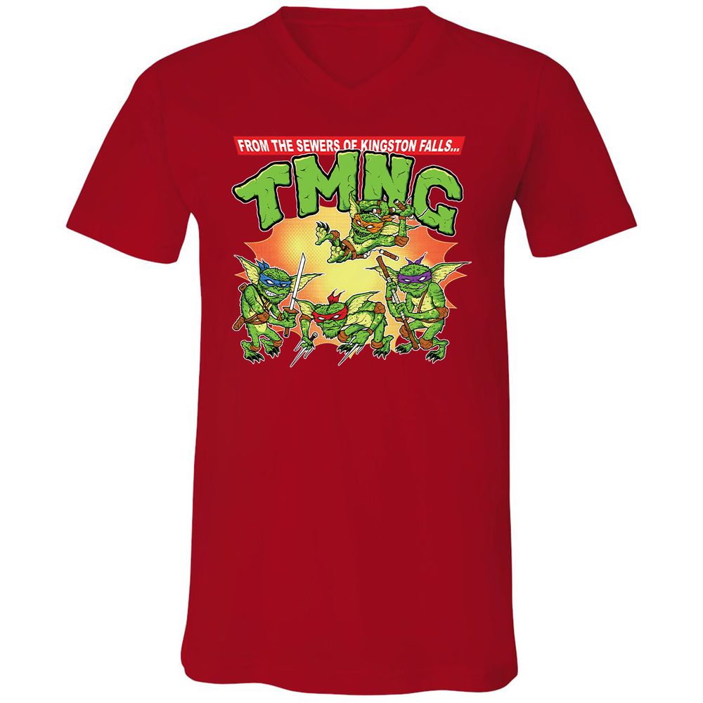 Unisex V-Neck T-Shirt - ET3QETBT - Red - 3