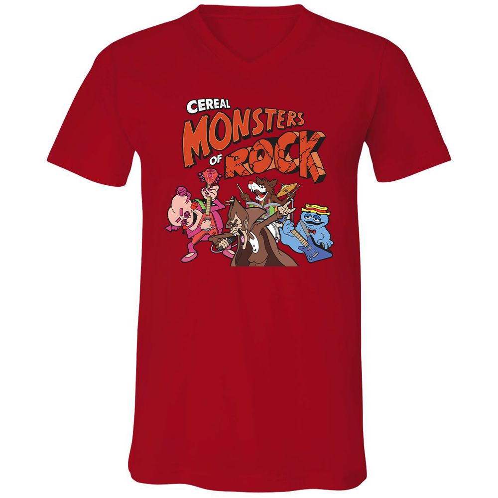 Unisex V-Neck T-Shirt - BB8WW48R - Red - 3