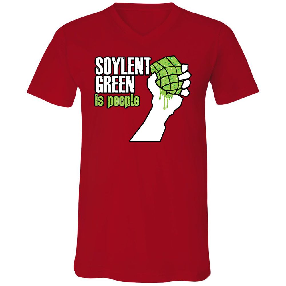 Unisex V-Neck T-Shirt - NYA7ZXCX - Red - 3