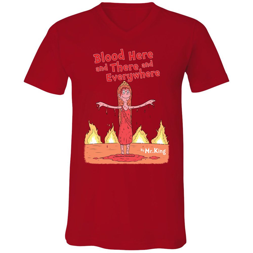 Unisex V-Neck T-Shirt - 1A67A2YN - Red - 3