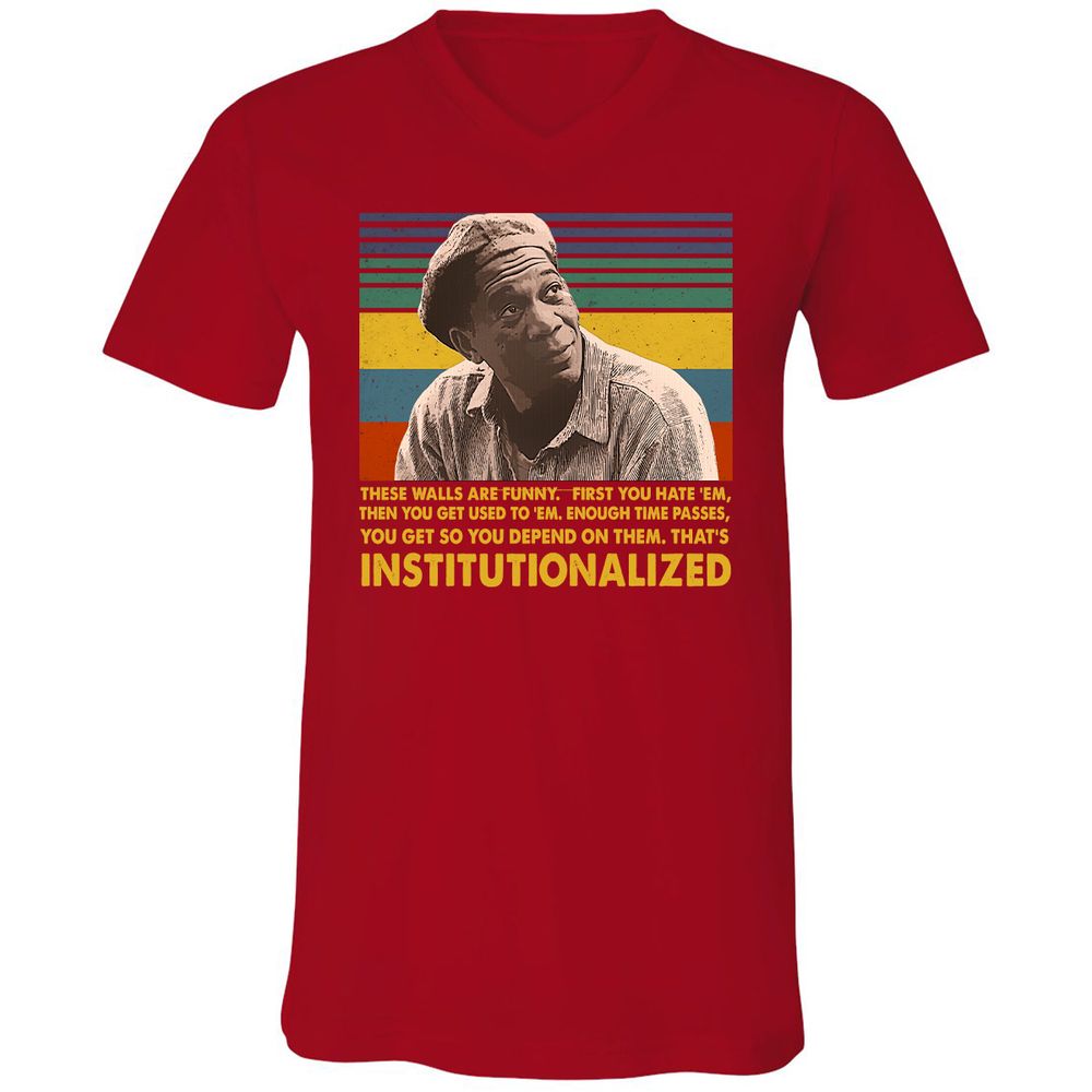 Unisex V-Neck T-Shirt - VDG36S2P - Red - 3
