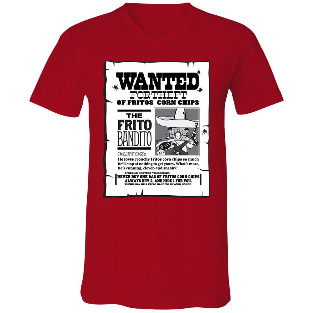 Unisex V-Neck T-Shirt - YWNJ11T5 - Red - 3