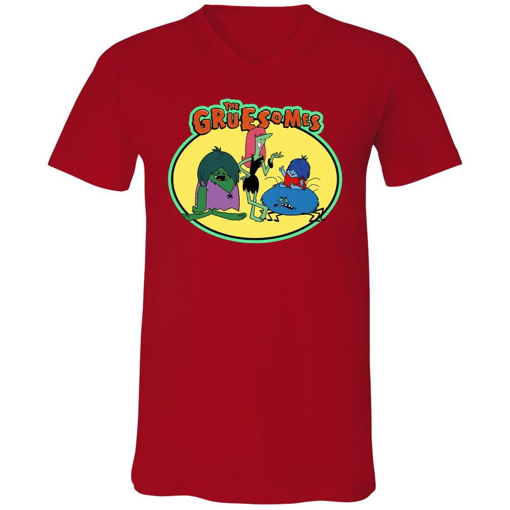 Unisex V-Neck T-Shirt - K2GAH2UV - Red - 3