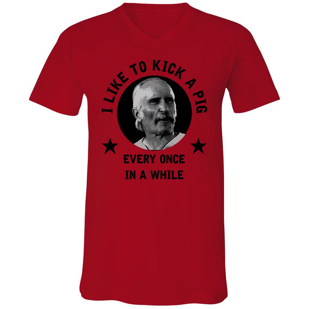 I like to kick a pig - Red - 3
