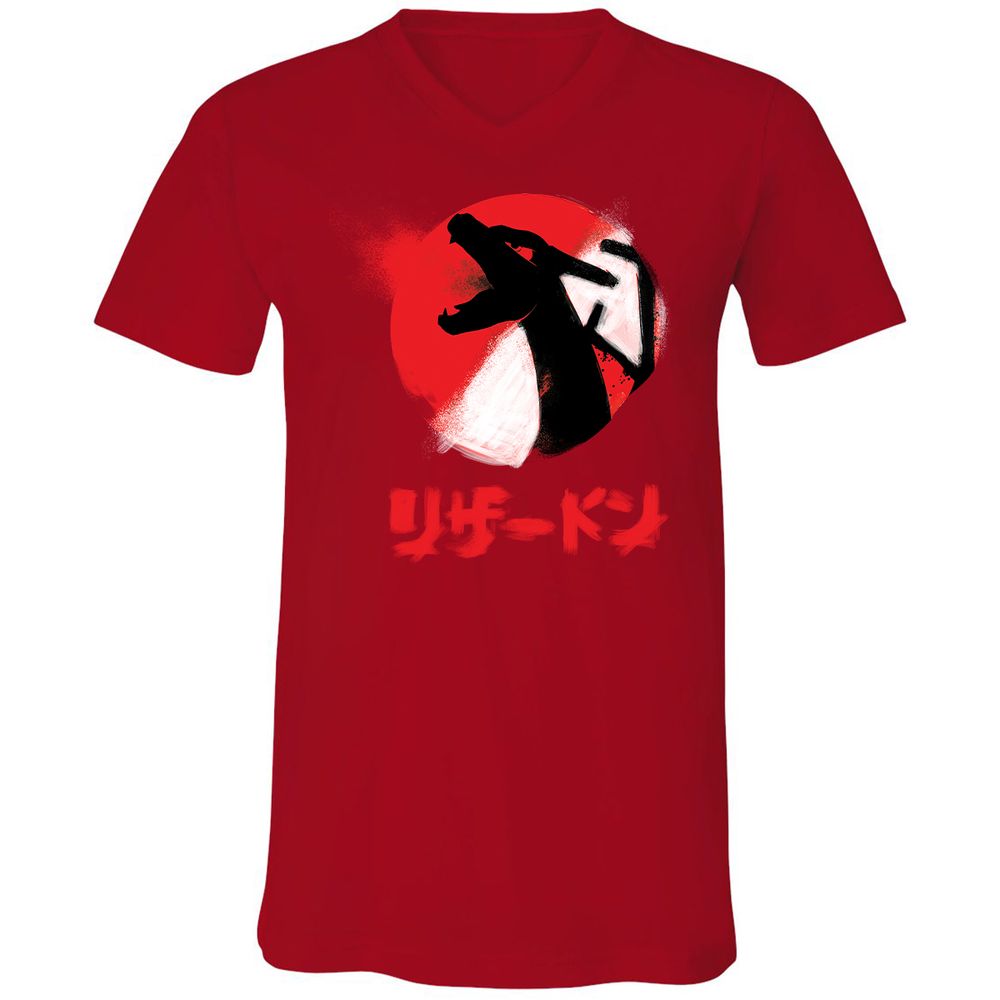 Unisex V-Neck T-Shirt - BWDK7NBD - Red - 3