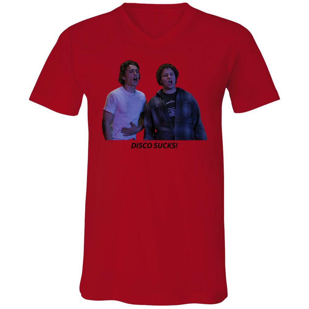 Unisex V-Neck T-Shirt - VY396GWP - Red - 3