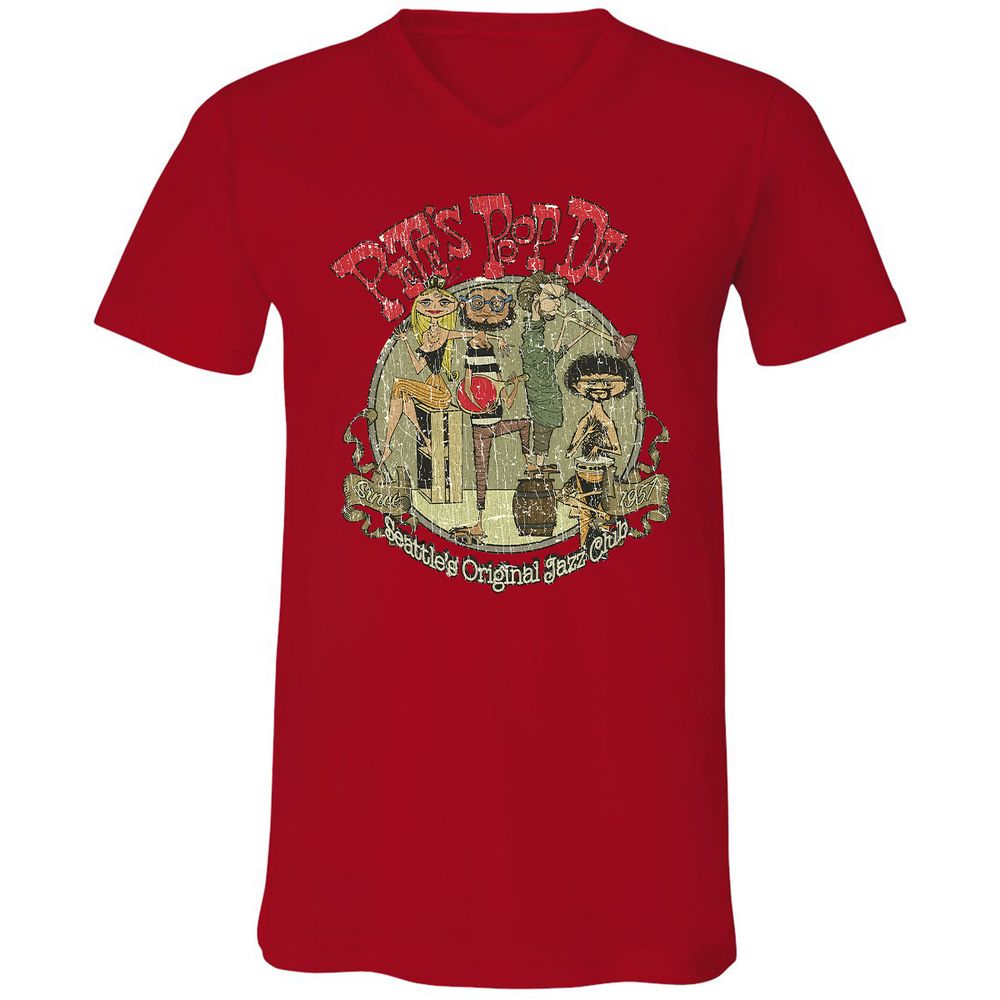 Unisex V-Neck T-Shirt - A6M3N51N - Red - 3