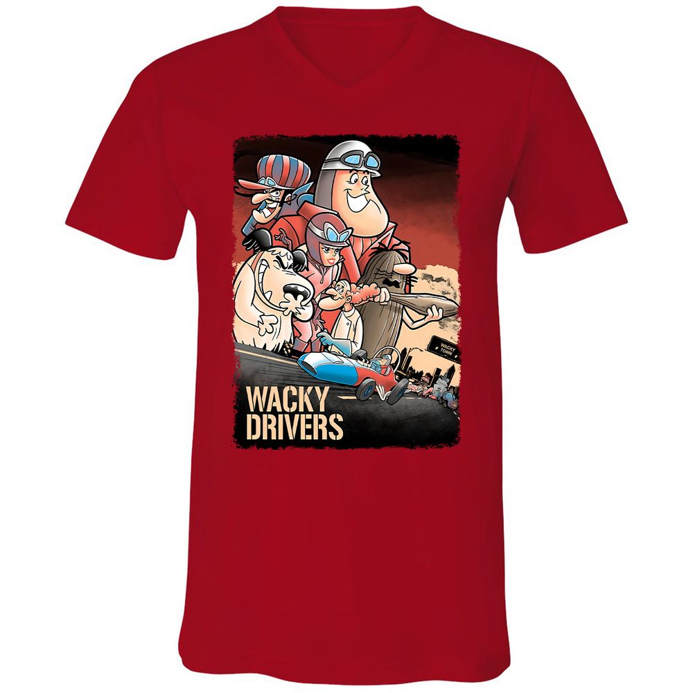 Unisex V-Neck T-Shirt - PZME1AAS - Red - 3